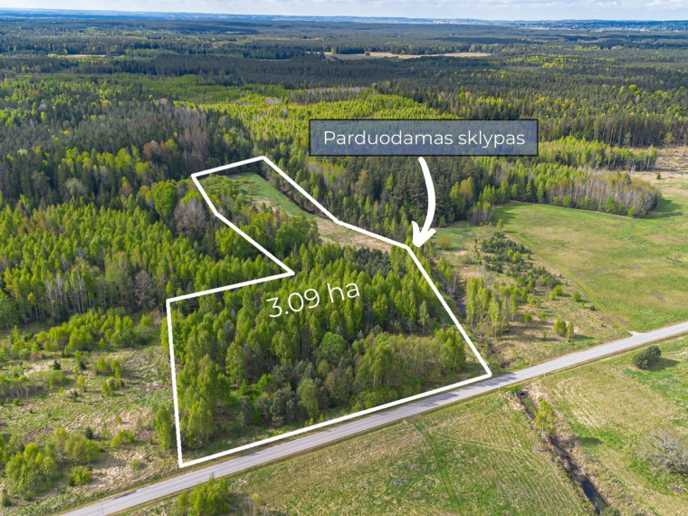 Parduodamas sklypas Vilkiškių k., Vilniaus r. sav., 309 a ploto 1