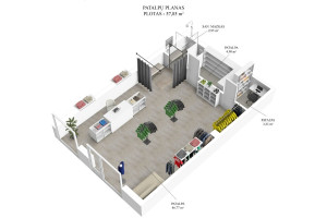 Parduodamos administracinės, maitinimo, paslaugų, prekybos patalpos Pavilnionių g., Pašilaičiai, Vilniaus m., Vilniaus m. sav., 57.85 m2 ploto 13