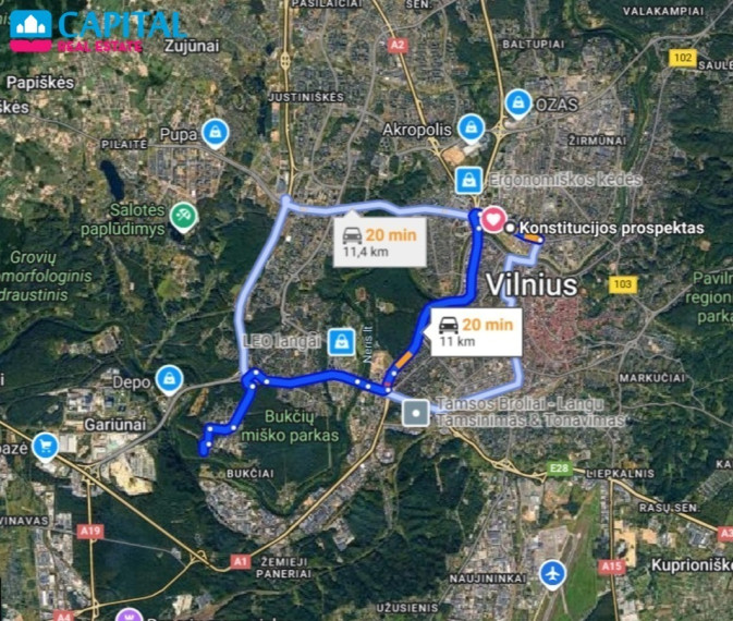Parduodamas butas Šarmos g., Lazdynėliai, Vilniaus m., Vilniaus m. sav., 22.54 m2 ploto, 2 kambariai 30