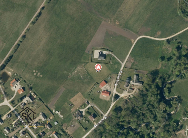 PARDUODAMAS 25,09 ARO SKLYPAS RAMIOJE VIETOJE LAUČIŲ KAIME, ŠUSTIES G. 26D 22