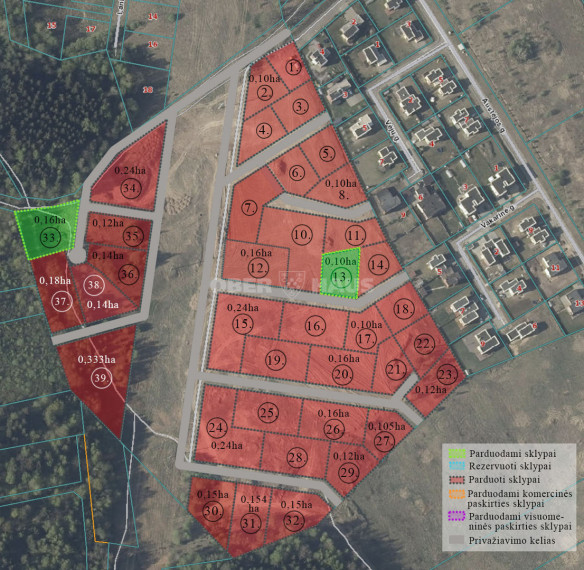 Parduodamas namų valdos paskirties sklypas Austėjos g., Naujasodžių vs., Vilniaus r. sav., 16 a ploto 2