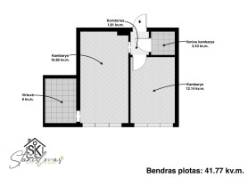 PARDUODAMAS TVARKINGAS 2 KAMBARIŲ BUTAS PAGRYNIŲ K., ŠILUTĖS G. 46 2