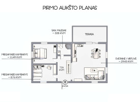 Parduodamas namas Kalno g., Gėliogalių k., Molėtų r. sav., 103 m2 ploto, 2 aukštai 13