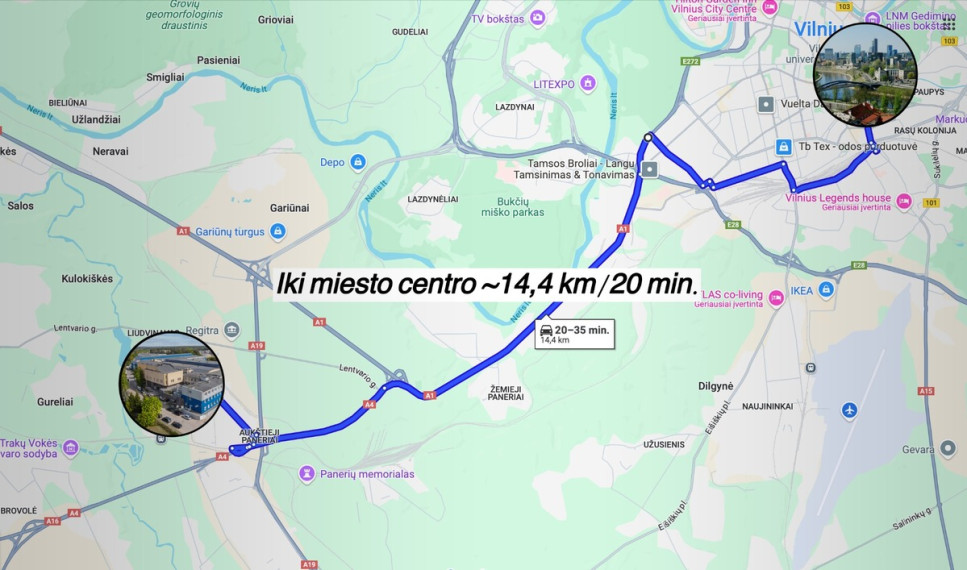 Parduodamos administracinės, gamybinės, kitos paskirties, sandėliavimo patalpos Granito g., Aukštieji Paneriai, Vilniaus m., Vilniaus m. sav., 2562.6 m2 ploto 37