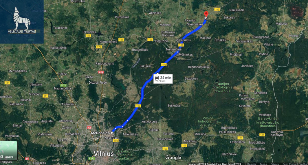Parduodamas  sklypas Aukštaičių g., Pailgės k., Vilniaus r. sav., 10 a ploto 11