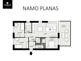 Parduodamas namas Arimų g., Galgiuose, Vilniuje, 80 kv.m ploto 8