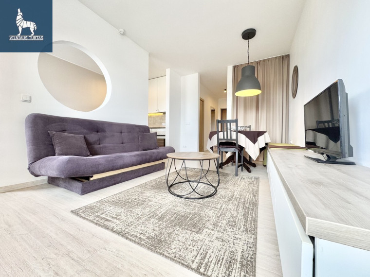 Nuomojamas butas Kernavės g., Šnipiškės, Vilniaus m., Vilniaus m. sav., 38 m2 ploto, 1 kambariai 6