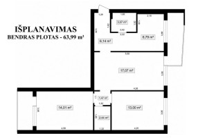 Parduodamas butas Didlaukio g., Baltupiai, Vilniaus m., Vilniaus m. sav., 64.00 m² ploto 3 kambariai 16
