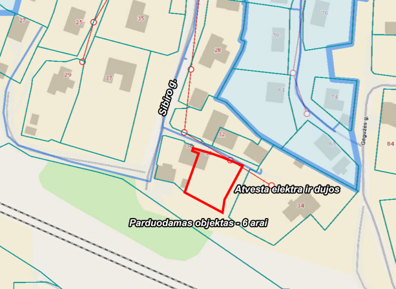 Parduodamas kitos paskirties sklypas Sibiro g., Markučiai, Vilniaus m., Vilniaus m. sav., 6 a ploto 6