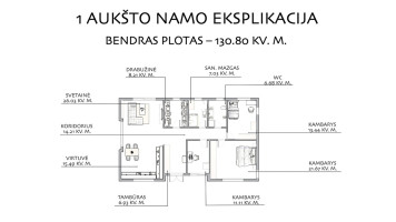Parduodamas namas Jūrotiškių g., Naujoji Vilnia, Vilniaus m., Vilniaus m. sav., 130.97 m2 ploto, 1 aukštai 29