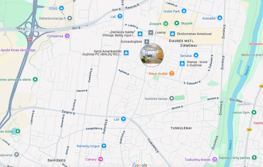 Nuomojamos administracinės patalpos Ulonų g., Žirmūnai, Vilniaus m., Vilniaus m. sav., 44.74 m2 ploto 16