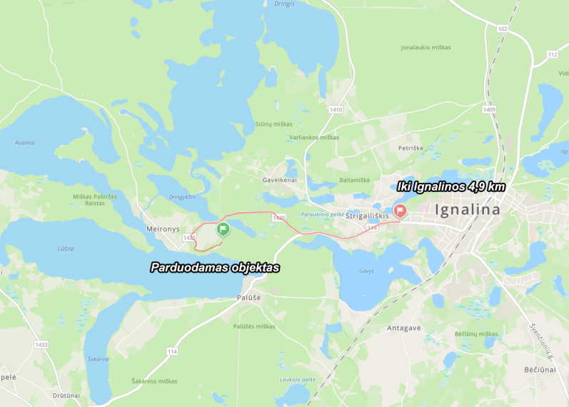 Parduodamas kitos paskirties sklypas Meiros g., Meironų k., Ignalinos r. sav., 50 a ploto 21
