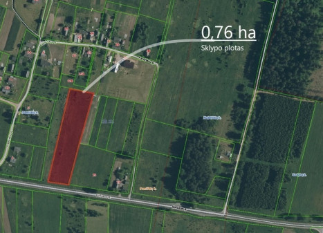 Parduodamas kitos paskirties sklypas Vilniaus g., Pamiškių k., Vilniaus r. sav., 76.76 a ploto Parduodamas kitos paskirties sklypas Vilniaus g., Pamiškių k., Vilniaus r. sav., 76.76 a ploto