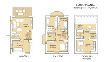 Parduodamas namas Juodvarnių Sodų g., Dvarčionys, Vilniaus m., Vilniaus m. sav., 144.75 m2 ploto, 2 aukštai 32