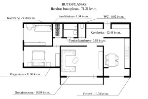 Parduodamas butas Architektų g., Lazdynai, Vilniaus m., Vilniaus m. sav., 71.21 m2 ploto, 3 kambariai 32