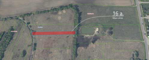 Parduodamas  sklypas Grigaičių k., Vilniaus r. sav., 16 a ploto 1