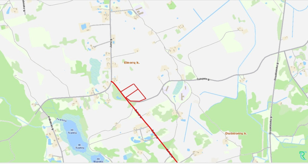 Parduodamas  sklypas Alytaus r. sav., Einorų k., Žalioji g.2B ir 2C, 41 a ploto 4