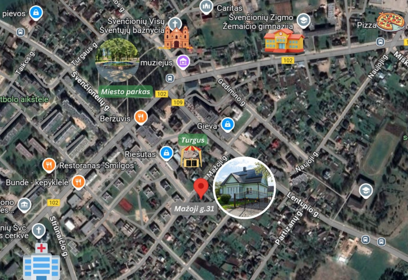 Parduodamas namas Mažoji g., Švenčionių m., Švenčionių r. sav., 118.19 m2 ploto, 2 aukštai 35