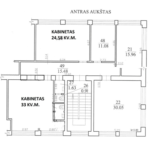 Nuomojamos administracinės patalpos Paliūniškio g. , Vaivados, Panevėžio m., Panevėžio m. sav., 25 m2 ploto 3