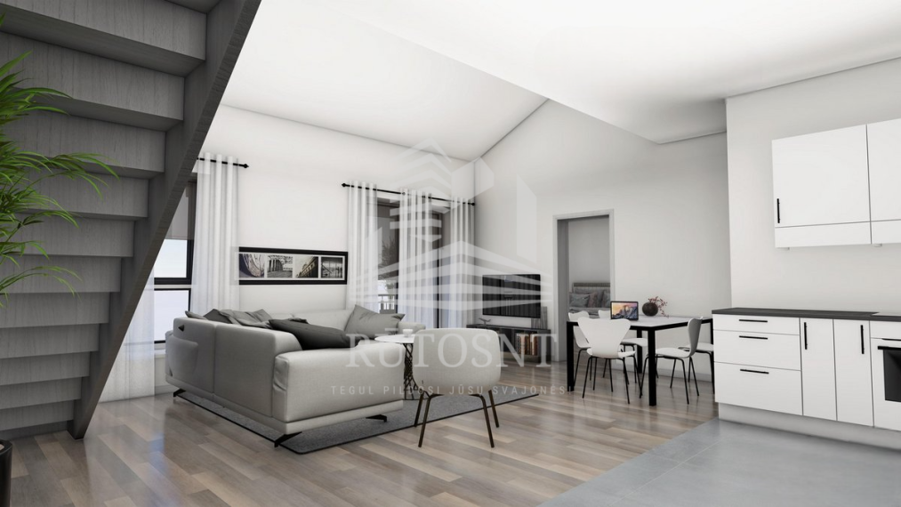 Parduodamas butas Kretingos g., Labrenciškės, Klaipėdos m., Klaipėdos m. sav., 82.8 m² ploto 4 kambariai 1