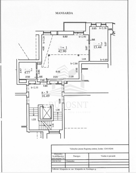 Parduodamas butas Kretingos g., Labrenciškės, Klaipėdos m., Klaipėdos m. sav., 82.8 m² ploto 4 kambariai 6