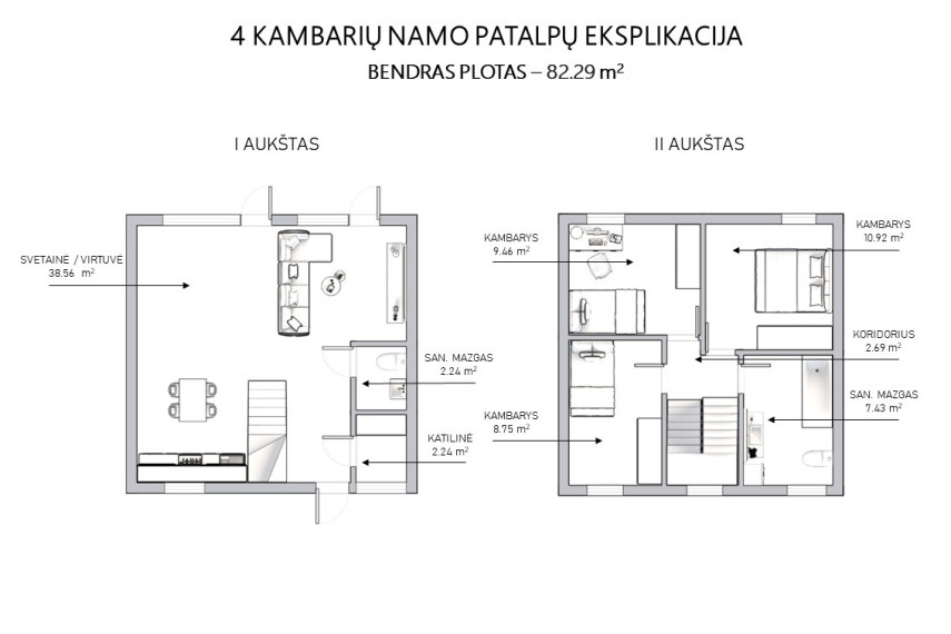 Parduodamas namas Pylimėlių g., Antakalnis, Vilniaus m., Vilniaus m. sav., 82.29 m2 ploto, 2 aukštai 23