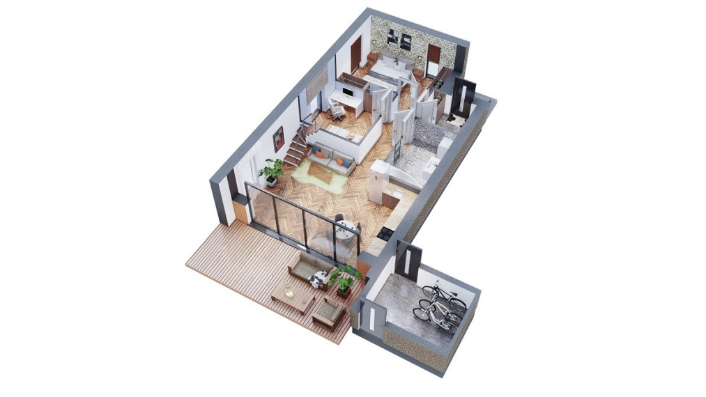 Parduodamas namas Bazilikų g., Stanaičių k., Kauno r. sav., 90 m2 ploto, 1 aukštai 25