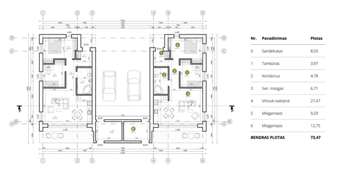 Parduodamas namas Bazilikų g., Stanaičių k., Kauno r. sav., 90 m2 ploto, 1 aukštai 27