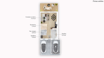 Parduodamas namas Senasis Ukmergės kelias, Bendorių k., Vilniaus r. sav., 115 m2 ploto, 2 aukštai 18