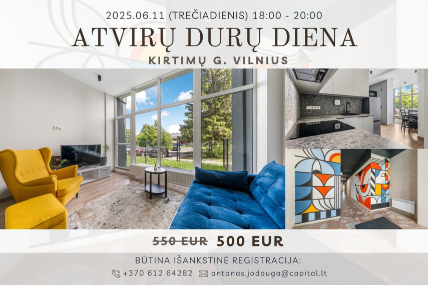 Nuomojamas butas Kirtimų g., Paneriai, Vilniaus m., Vilniaus m. sav., 36.21 m2 ploto, 1 kambariai 2