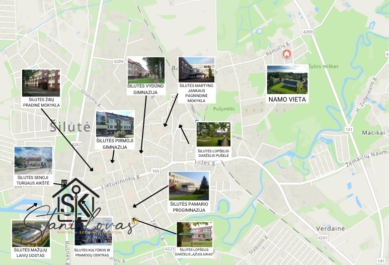 PARDUODAMAS ERDVUS IR ŠIUOLAIKIŠKAS NAMAS SU 15.21 ARŲ ŽEMĖS SKLYPU ŠILUTĖJE, RAMYBĖS G. 35