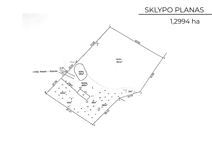 Parduodamas namas Voverių k., Šakių r. sav., 115.22 m² ploto 2 kambariai 20
