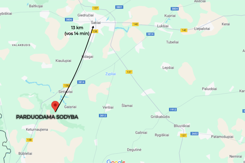 Parduodamas namas Voverių k., Šakių r. sav., 115.22 m² ploto 2 kambariai 31