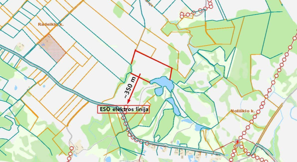 Parduodamas  sklypas Radeikių k., Utenos r. sav., 566 a ploto 25