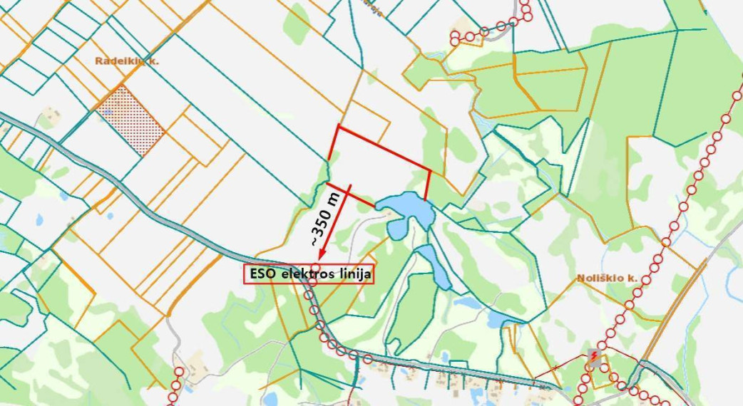 Parduodamas  sklypas Radeikių k., Utenos r. sav., 566 a ploto 25