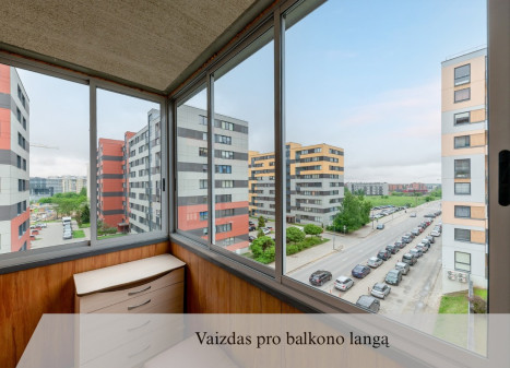 Parduodamas butas Perkūnkiemio g., Pašilaičiai, Vilniaus m., Vilniaus m. sav., 67.07 m2 ploto, 2 kambariai
