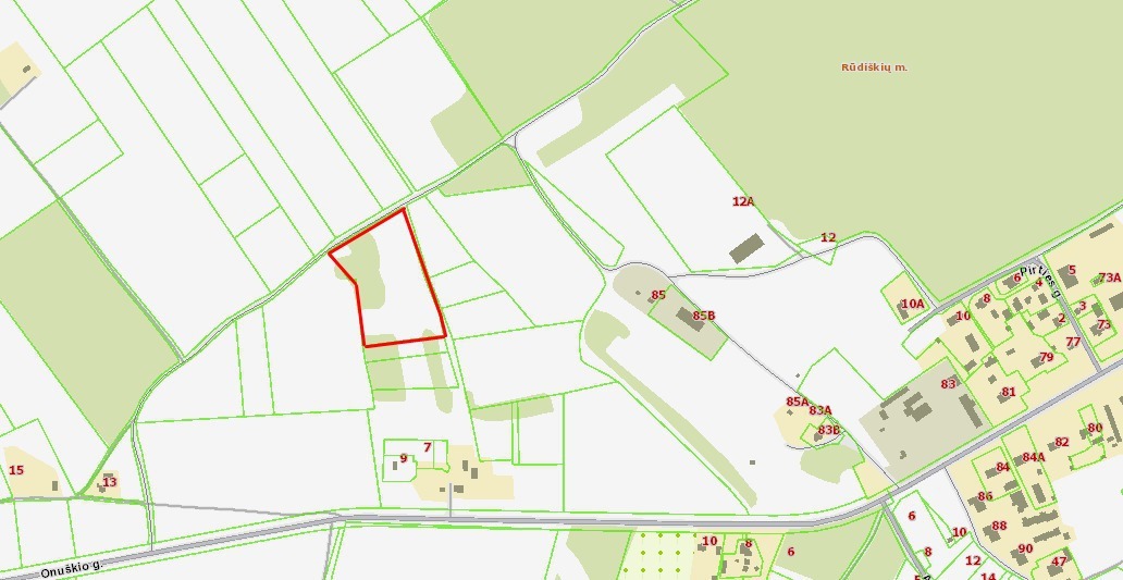 Parduodamas  sklypas Markūnų k., Trakų r. sav., 136 a ploto 1