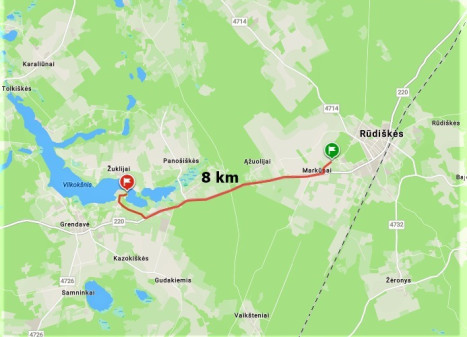 Parduodamas  sklypas Markūnų k., Trakų r. sav., 136 a ploto