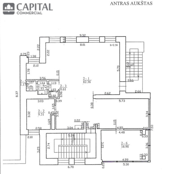 Nuomojamos administracinės, kitos paskirties, paslaugų, prekybos patalpos Šeškinės g., Šeškinė, Vilniaus m., Vilniaus m. sav., 544.91 m2 ploto 34