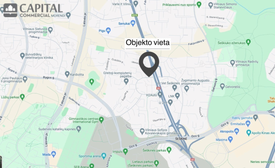 Nuomojamos administracinės, kitos paskirties, paslaugų, prekybos patalpos Šeškinės g., Šeškinė, Vilniaus m., Vilniaus m. sav., 544.91 m2 ploto 39