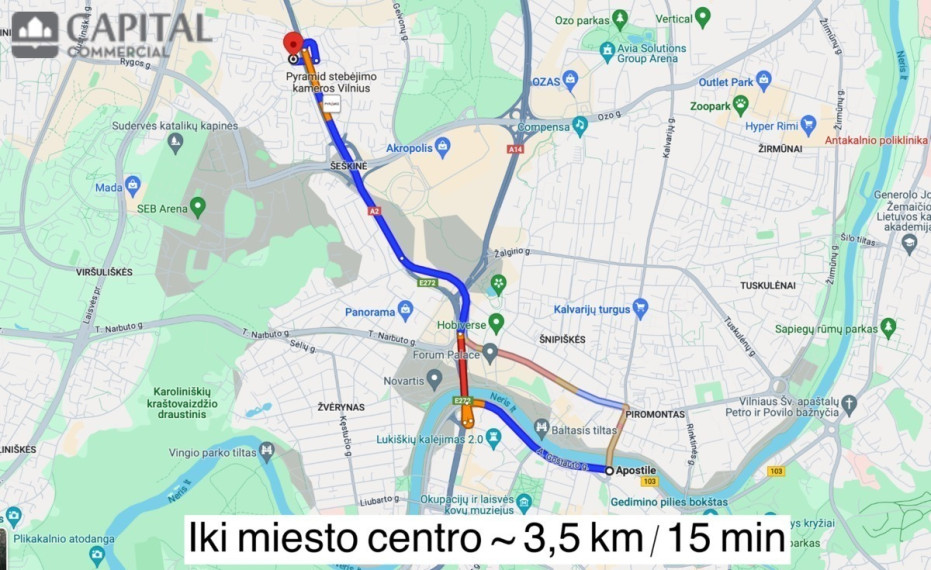 Nuomojamos administracinės, kitos paskirties, paslaugų, prekybos patalpos Šeškinės g., Šeškinė, Vilniaus m., Vilniaus m. sav., 544.91 m2 ploto 40