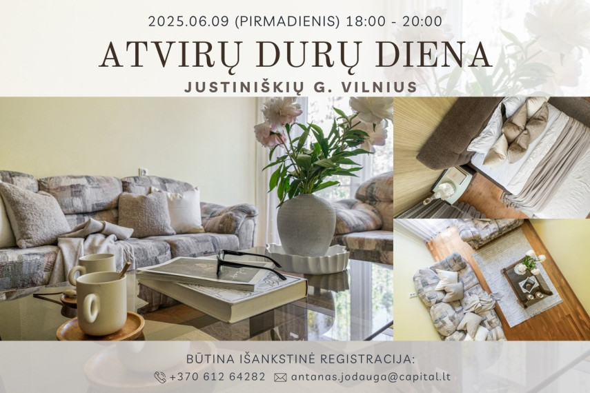 Parduodamas butas Justiniškių g., Viršuliškės, Vilniaus m., Vilniaus m. sav., 63.67 m2 ploto, 3 kambariai 2
