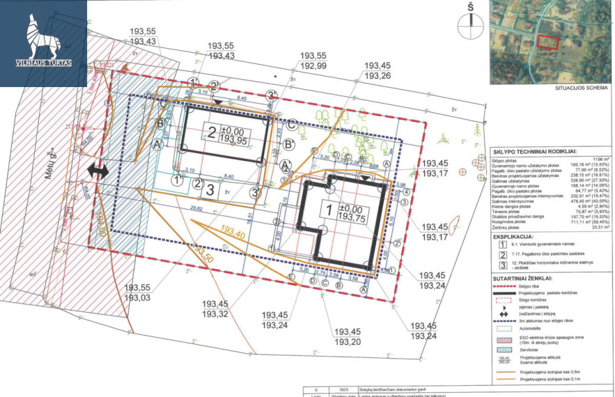 Parduodamas namas Mėtų g., Bajorai, Vilniaus m., Vilniaus m. sav., 65.45 m2 ploto, 1 aukštai 3