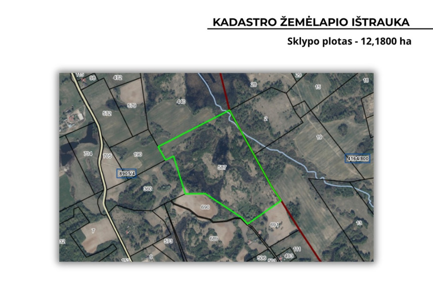 Parduodamas sklypas Balkūnų k., Širvintų r. sav., 1218 a ploto 6