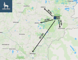 Parduodamas  sklypas Maksiūnų k., Ignalinos r. sav., 175 a ploto 24