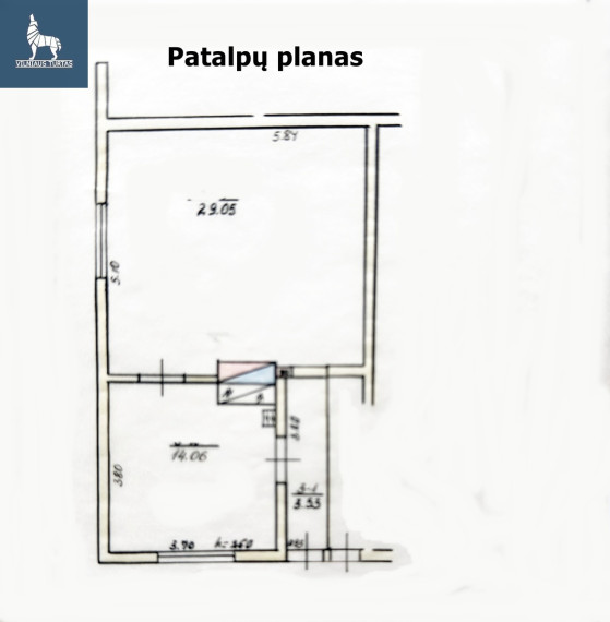 Parduodamas butas V. Lašo g., Rokiškio m., Rokiškio r. sav., 46.64 m2 ploto, 2 kambariai 19