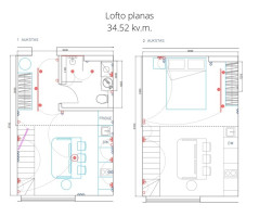 Nuomojamas butas Kauno g., Naujamiestis, Vilniaus m., Vilniaus m. sav., 34.52 m2 ploto, 2 kambariai 3