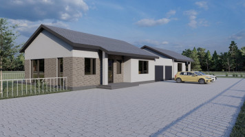 Parduodamas namas Kauno r. sav., Poderiškių k., Saulėgrąžų g., 103.61 m2 ploto, 1 aukštai 2