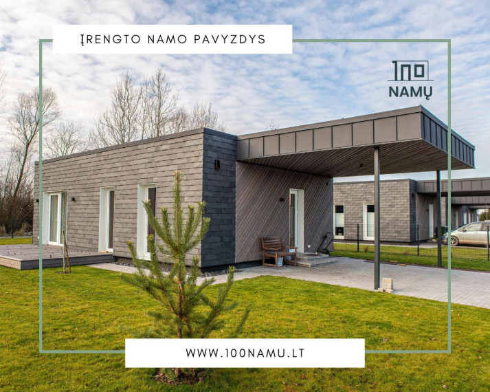 Parduodamas namas Pievų g., Neveronių k., Kauno r. sav., 79.35 m² ploto 4 kambariai 1