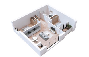 Parduodamas butas Ukmergės g., Eiguliai, Kauno m., Kauno m. sav., 61.67 m² ploto 3 kambariai 5